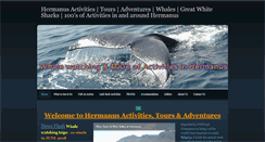 Desktop Screenshot of hermanusactivities.net